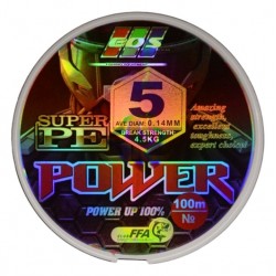Рибальський шнур, EOS Power Super PE, 100м, перетин 0,14мм